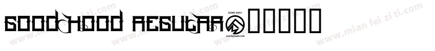 Good Hood Regular字体转换